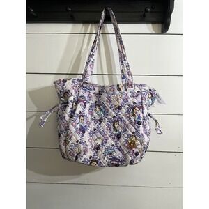 DISNEY VERA BRADLEY BEAUTY & THE BEAST GLENNA SATCHEL Belle FLORAL BAG